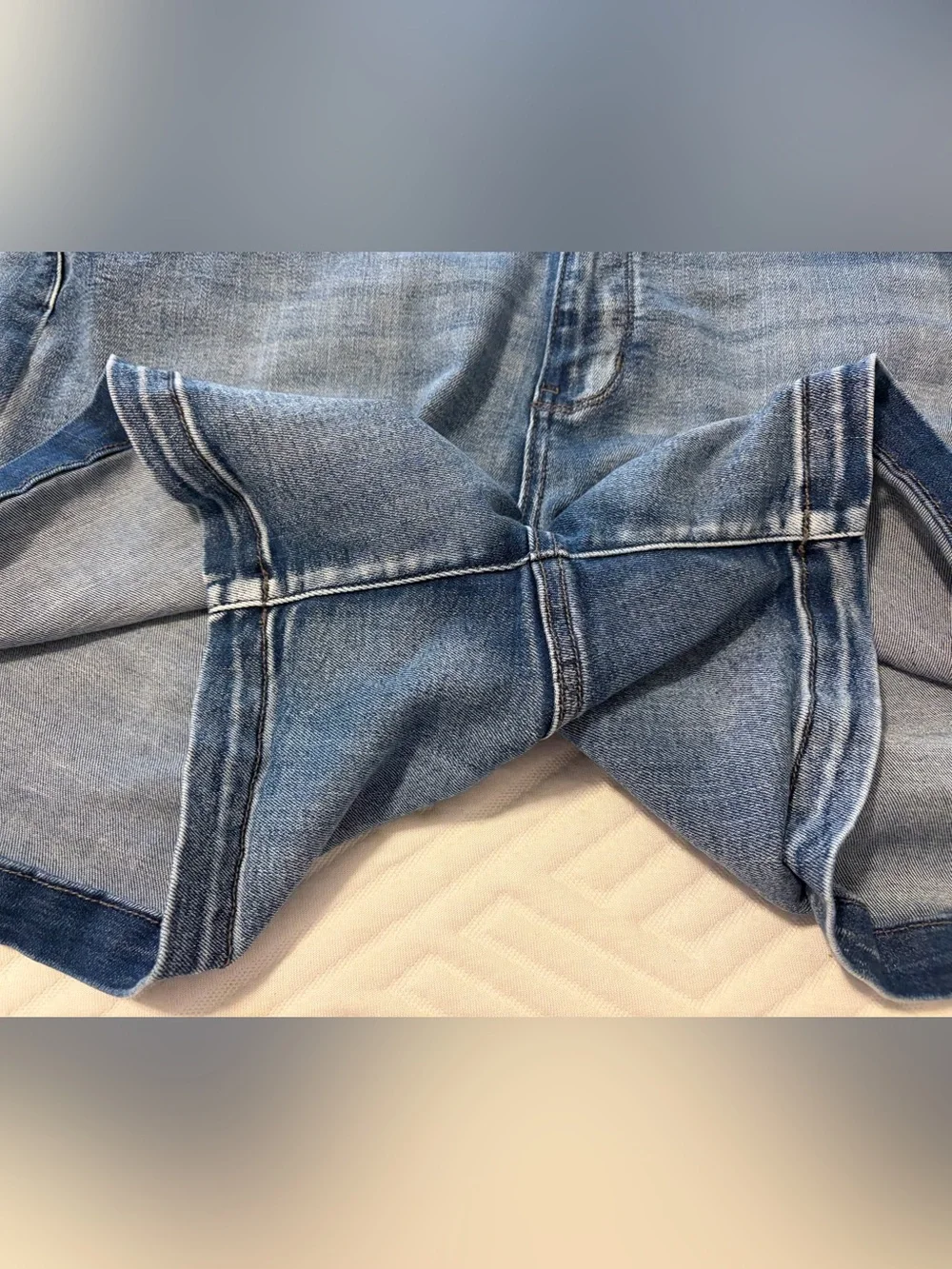 Judy Blue Faded Light Blue Denim Shorts